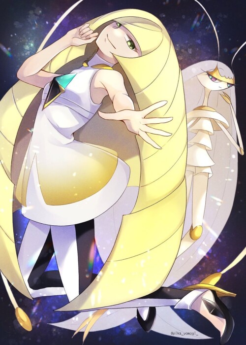  lusamine and pheromosa pokemon and 1 more drawn by yomogi black elf sample 157794314dde1cb94d57826c