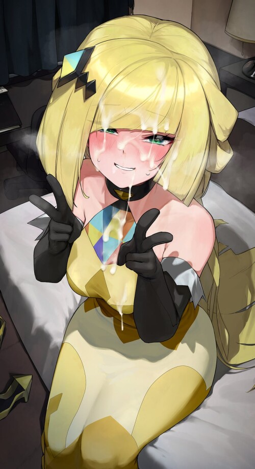  lusamine and lusamine pokemon and 1 more drawn by kashu hizake sample 0990b72029614fd42c1dd87987368