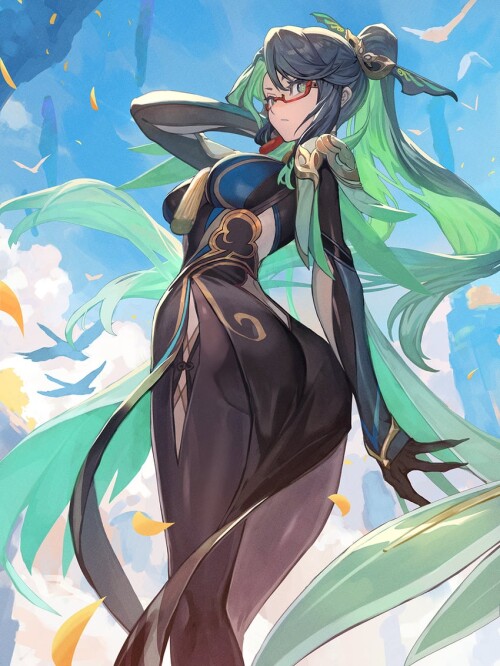  cloud retainer and xianyun genshin impact drawn by lack sample b0efacc1ba2b09461d3fcd3adbb5f5ec