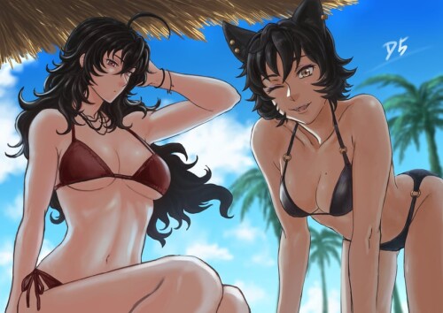  raven branwen and kali belladonna rwby drawn by drill emilio sample ebb404d036aaaa231d28dd7797acc8c