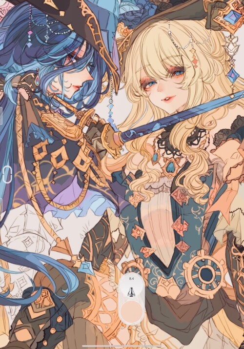  clorinde and navia genshin impact drawn by ichigoh sample 8db6cde535062b17b4603f538e93bc1f
