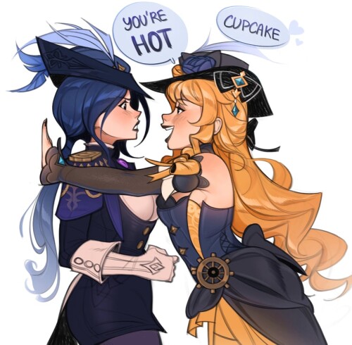  clorinde and navia genshin impact and 2 more drawn by bboobebbu sample 60f589d02fbb226e2f95b459e715