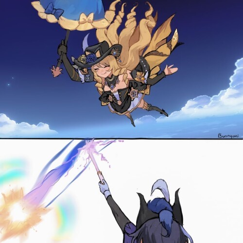  clorinde and navia genshin impact drawn by bunnyoki sample 434d0bf12e0c7c017a4b7800054c1484