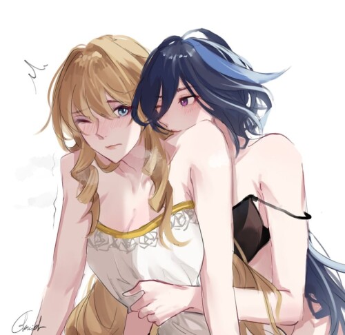  clorinde and navia genshin impact drawn by glaciel sample 3a0ab5c2daa7eb0d2fdcb9cae4fdd4c0