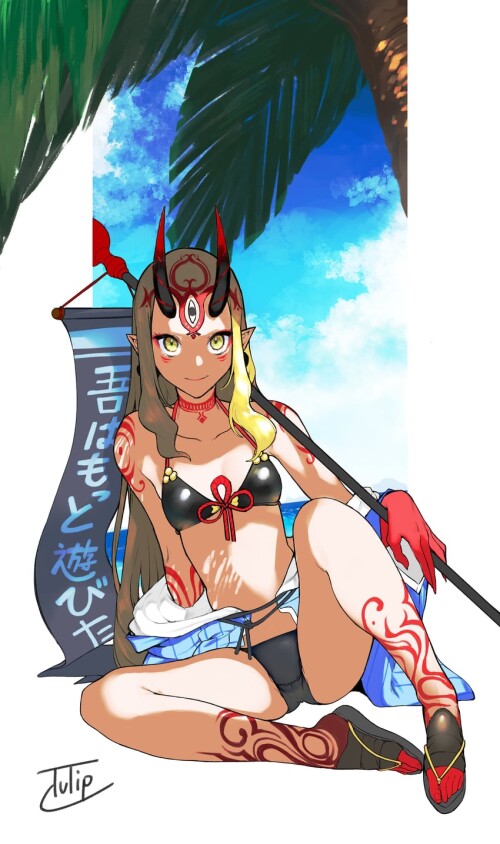  ibaraki douji ibaraki douji and ibaraki douji fate and 1 more drawn by aka shiro kiiro sample f9f49