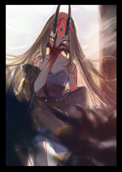  ibaraki douji fate and 1 more drawn by hoojiro sample fa4f45be7f80cc5abadcfa6b367c29c8