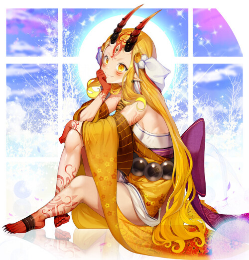  ibaraki douji fate and 1 more drawn by puchipu 98bf7c0352f6e8885ea298b37dc66773