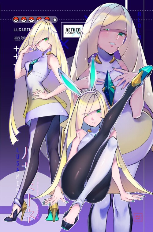  lusamine pokemon and 1 more drawn by bomhat sample da99a18c78c9e306e0ad6a961afc5f90