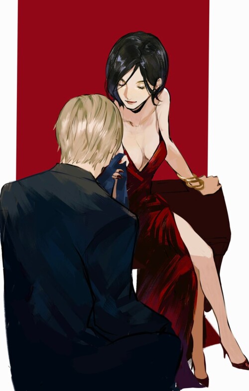 leon s kennedy and ada wong resident evil drawn by meow cindy738 sample 808244a89166608e2d2c012ee98