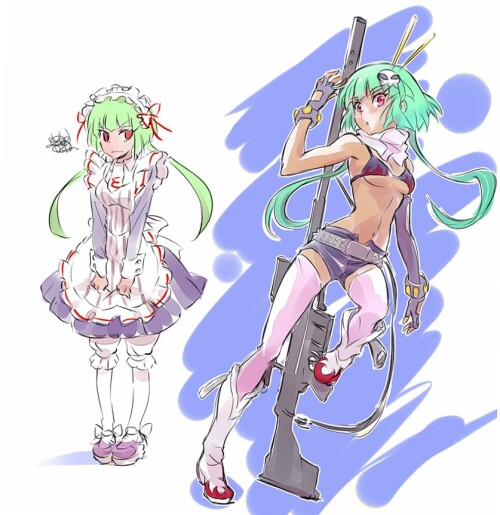  yoko littner emerald sustrai shinouji matsurika and inoue marina tengen toppa gurren lagann and 2 m