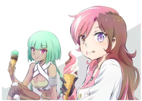  neo politan and emerald sustrai rwby drawn by iesupa sample 818ad48baef7b2028da9799f03a3cdd7