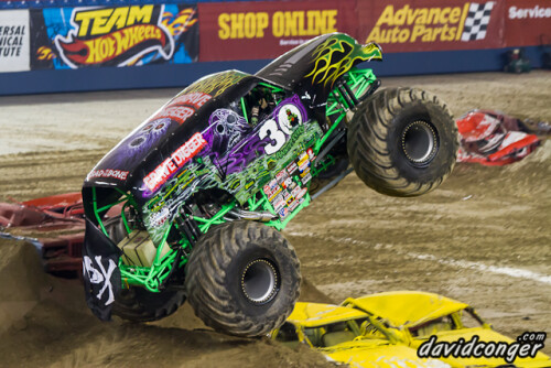 Monster Trucks take to the Tacoma Dome for Monster Jam to race in the hopes of making the World Championships in Las Vegas.