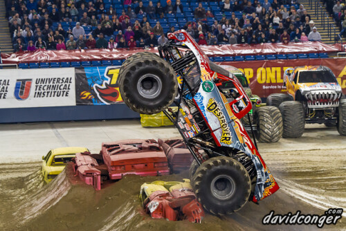 Monster Trucks take to the Tacoma Dome for Monster Jam to race in the hopes of making the World Championships in Las Vegas.