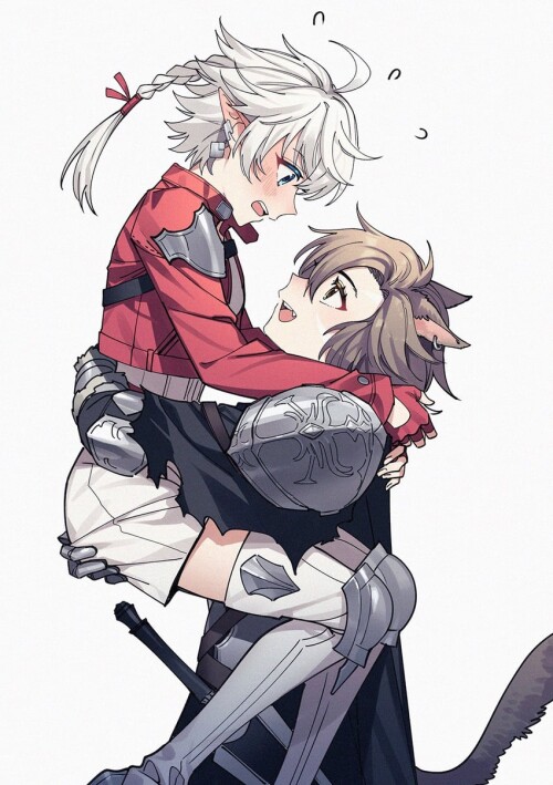  warrior of light and alisaie leveilleur final fantasy and 1 more drawn by xunyuyy sample 9d0fa20228