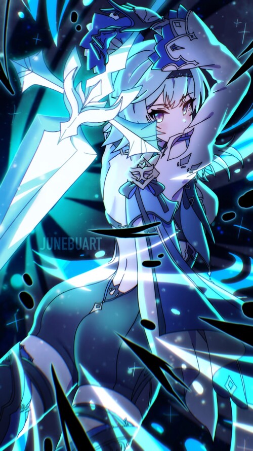  eula genshin impact drawn by junebuart sample 484783e549d09bb9ba2032b858dc0302
