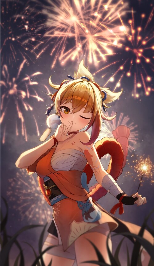  yoimiya genshin impact drawn by nankam sample 552837c9b25b4921d2e0593a35edcc75