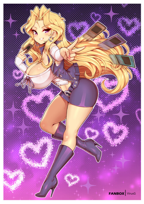  kujaku mai yu gi oh and 1 more drawn by virus g dc956ee585b5b7cef8974e736048cd86