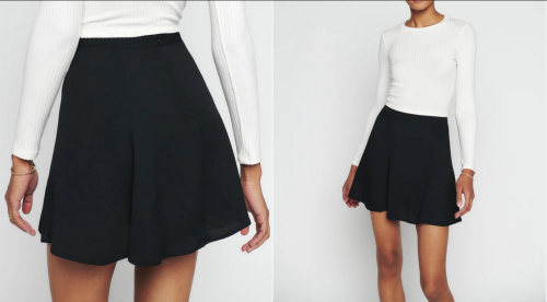 Flounce Skirt in Black