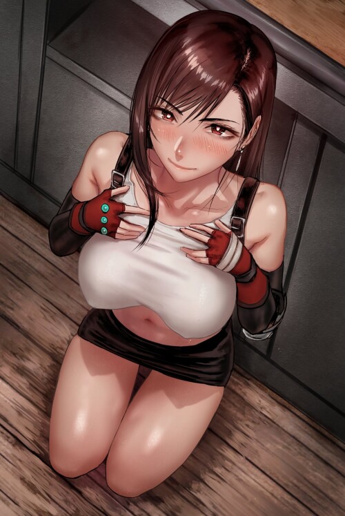  tifa lockhart final fantasy and 1 more drawn by sgk sample ba803544ad9f948b3488c0d5b00849b1