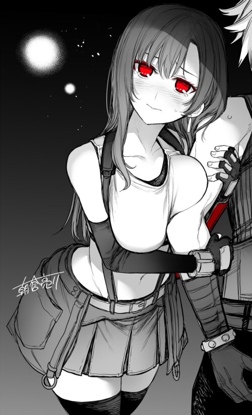  tifa lockhart and cloud strife final fantasy and 2 more drawn by asakura ryousuke bc3d4f6b4b7c5327f