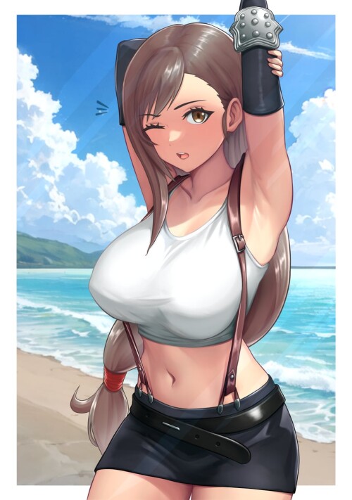  tifa lockhart final fantasy and 1 more drawn by nelnel76121122 sample 4c1792aa07774ac885a34d6860b7b