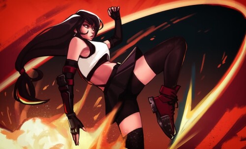  tifa lockhart final fantasy and 2 more drawn by qtori sample 63d0540b2b1d10cfcc7077be103093c1
