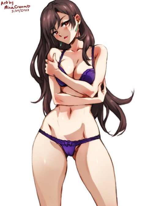  tifa lockhart final fantasy and 2 more drawn by mina cream bb896408dc10b783493c3404fec68e53