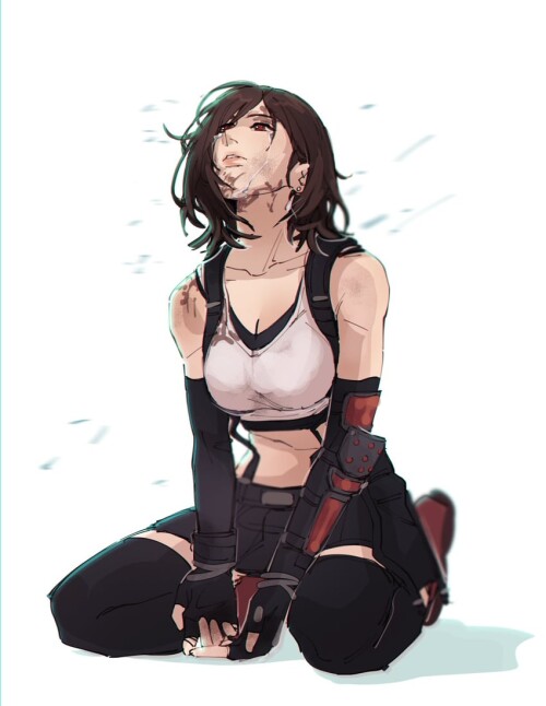  tifa lockhart final fantasy and 2 more drawn by pudelmudel sample 2458c83058a00c00055aaa3e2ba32e79