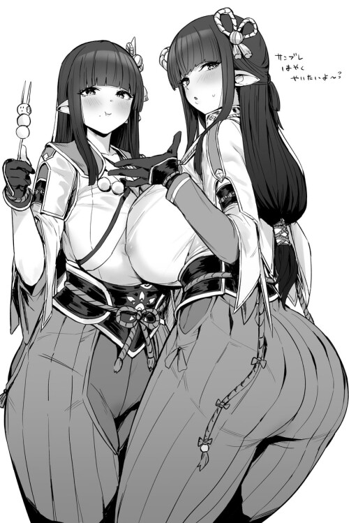  hinoa and minoto monster hunter and 1 more drawn by hotate chan sample bdb111b935af5a515607b67b5e5f