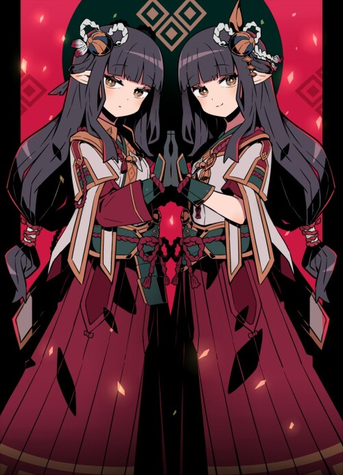  hinoa and minoto monster hunter and 1 more drawn by keijou cave sample e9faa38ebc5cf90fc43f1f3e5b2d