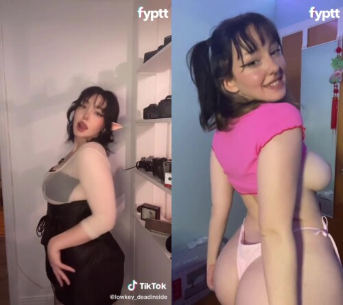 Thicc TikTok girl shows her mesmerising NSFW boobs 540p v7