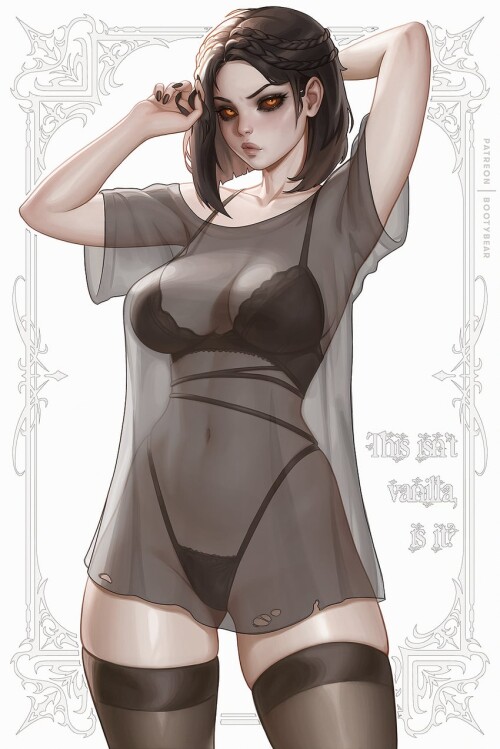  serana the elder scrolls and 1 more drawn by bootybear sample 2c2dd9d1865f2d0984f0d41b4d8659ae