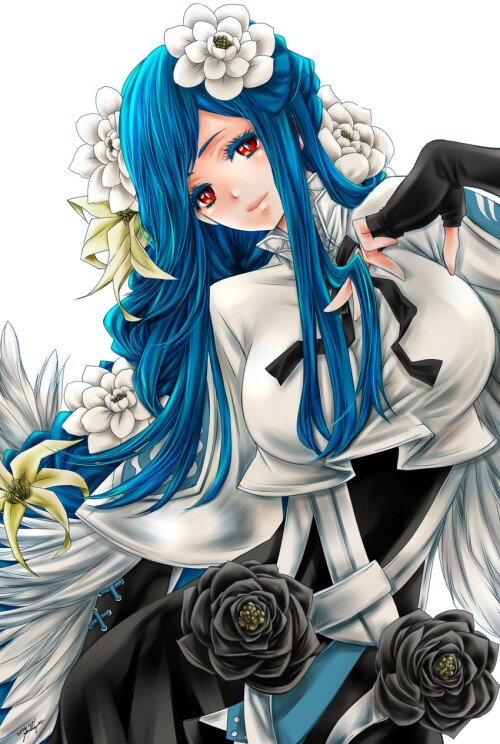  dizzy and queen dizzy guilty gear and 1 more drawn by zennomituaka sample a5fd0bff82472b4cf4e71366e