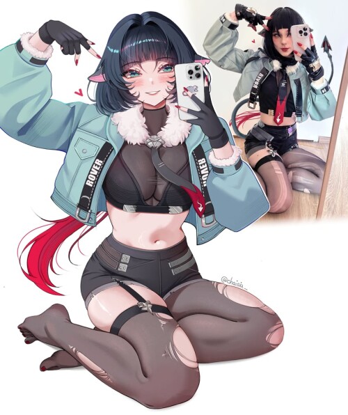  jane doe zenless zone zero drawn by chaisia art sample 8c24e38040fe206a7fdf677bd15922cb