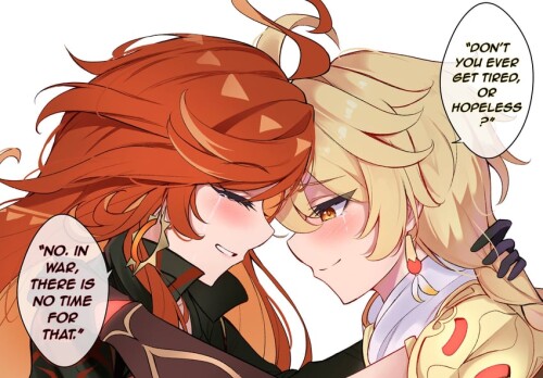  aether and mavuika genshin impact drawn by midori midori13579 sample 24358a7ca22a7d139a9c1fb571af13