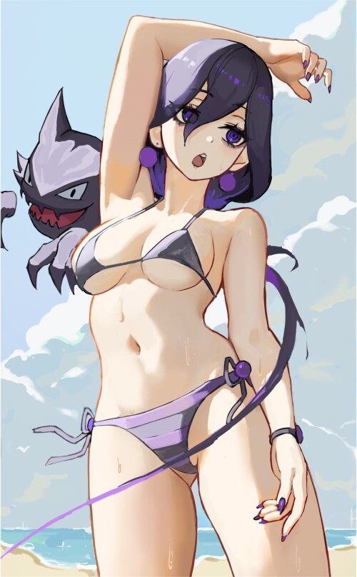  hex maniac and haunter pokemon and 1 more drawn by subu art sample a46979808d2ef1ba4d03ae0dab0f1717
