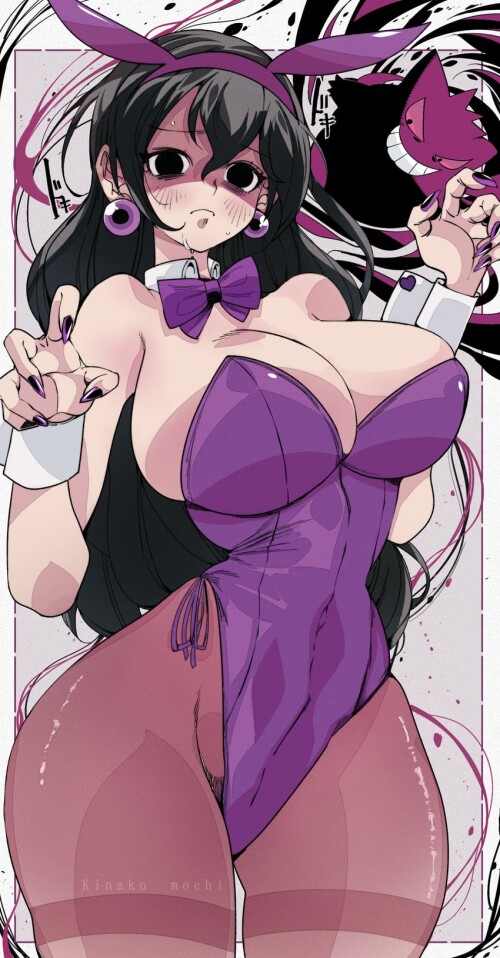  hex maniac and gengar pokemon and 1 more drawn by kinakomochi user vedc2333 sample 5293bc9f22734a85
