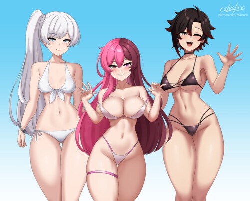  ruby rose weiss schnee and neopolitan rwby drawn by cslucaris sample 0f0fbcafdf995cd5cff53ae6672b06
