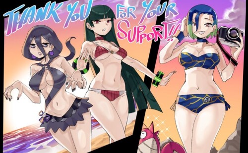  hex maniac sabrina perrin and corphish pokemon and 4 more drawn by wanderjegson sample a77eb8c65743