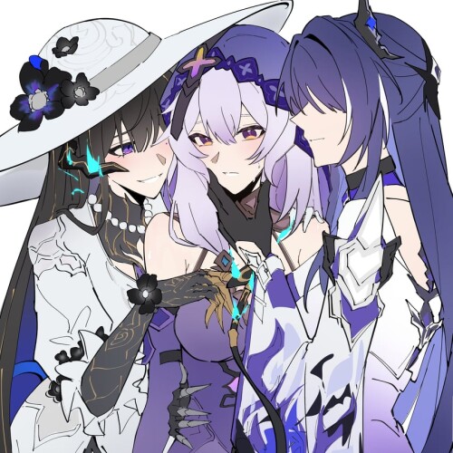  acheron black swan and the dahlia honkai and 1 more drawn by eclair yuri sample 42aeafa52c998a0e366