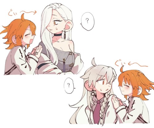  fujimaru ritsuka olga marie animusphere hebi nyoubou and mrs snake fate and 1 more drawn by gachide