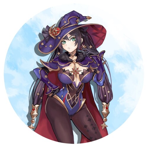  mona genshin impact drawn by necronaglfar sample 071dc2fb820a5512d04cdb6447925516