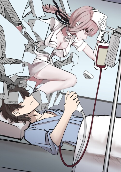  fujimaru ritsuka bb florence nightingale and bb fate and 1 more drawn by nakasaku p sample a9a2c7d5