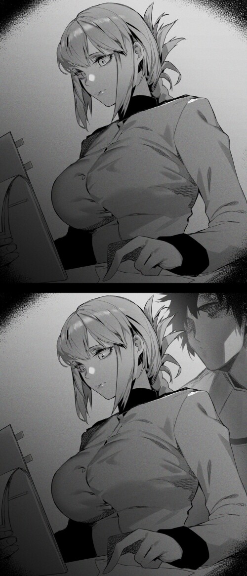  fujimaru ritsuka and florence nightingale fate and 1 more drawn by hxd sample e46272f02dd68d95a0991