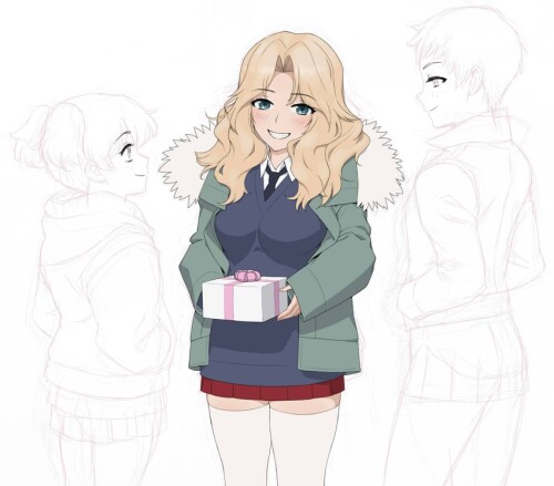  kay alisa and naomi girls und panzer drawn by wata do chinkuru sample 230965b8d1ac0a47502c2ea344862