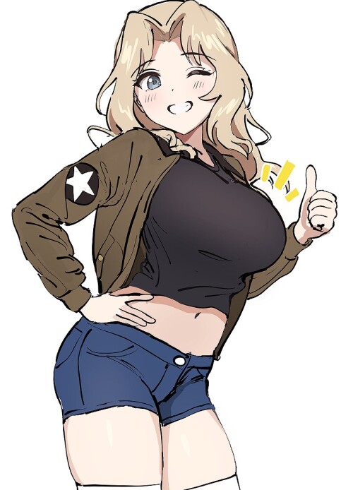  kay girls und panzer drawn by ame uten cancel 36be4f1bfab7396dc39e44462103e5d8