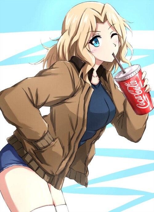  kay girls und panzer and 1 more drawn by omachi slabco sample 74e0ff6de74aed5e6b715fc9e13620db