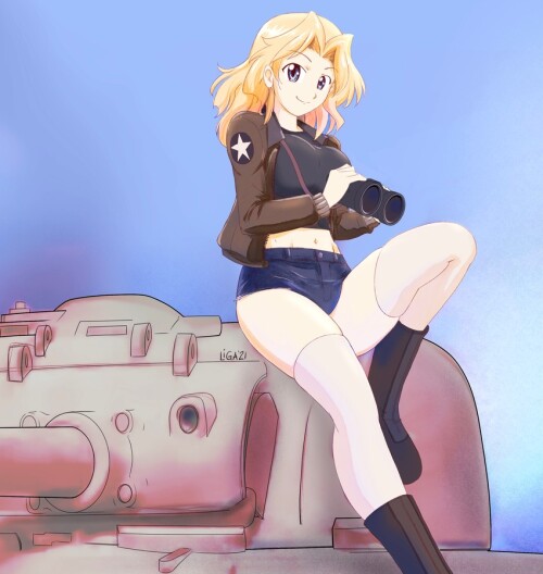  kay girls und panzer drawn by inisipis sample b292765e8089a44ce321ca2d8dcac45b