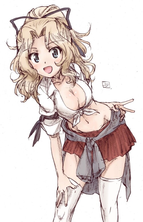 kay girls und panzer drawn by erakin sample 3e6861ef81f7ecfe7593fbc0cd282361