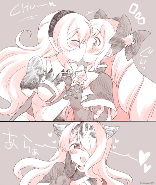 corrin corrin camilla and elise fire emblem and 1 more drawn by eromame e02929c63ace686a6d3c69eb53e